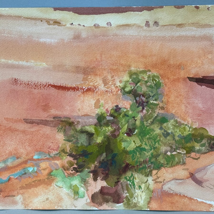 Arches Group, Utah, 14 x 16 inches, watercolor, copyright 2023