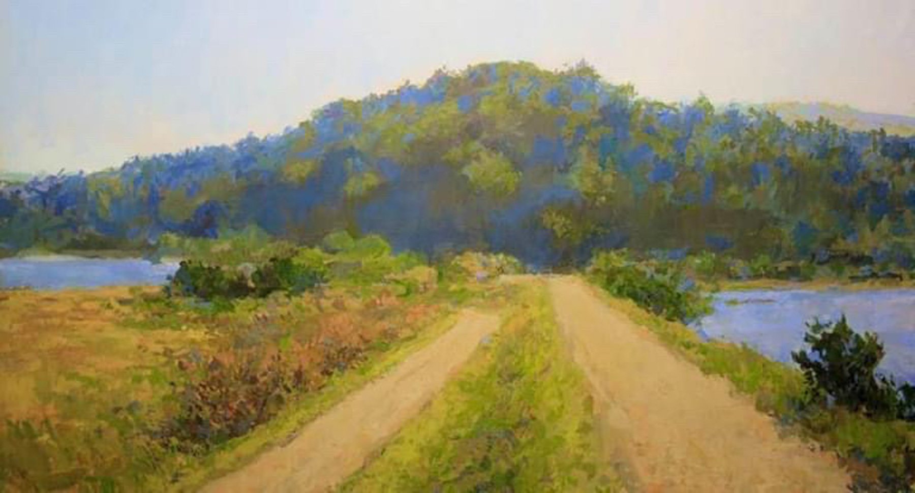 Tillamook Causeway, 24 x 36 inches, copyright 2018 Private Collection 